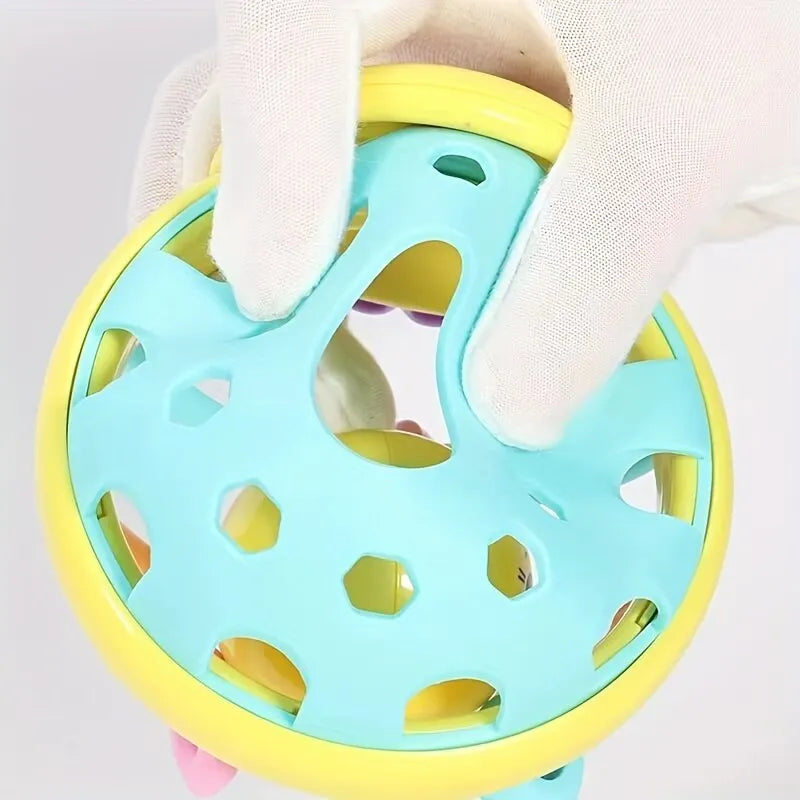 Bola Sensorial para Bebê com Chocalho | Brinquedo Educativo Montessori – Donna Trend