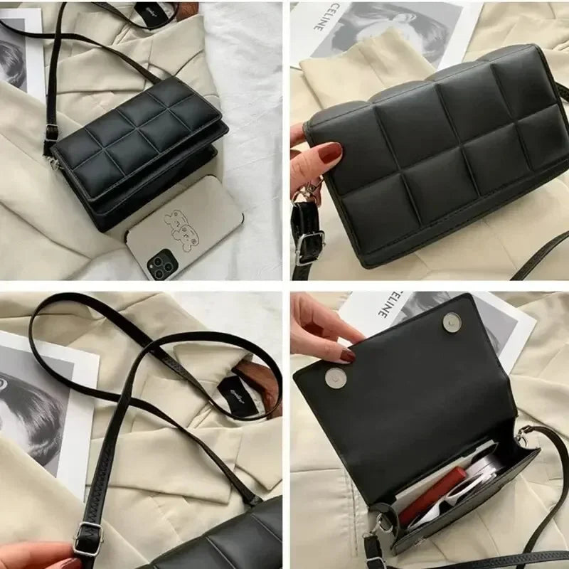 Bolsa Feminina Transversal Elegance em Couro Sintético Premium | Donna Trend