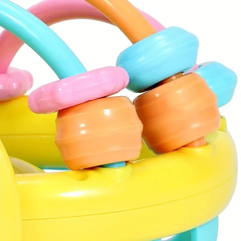Bola Sensorial para Bebê com Chocalho | Brinquedo Educativo Montessori – Donna Trend