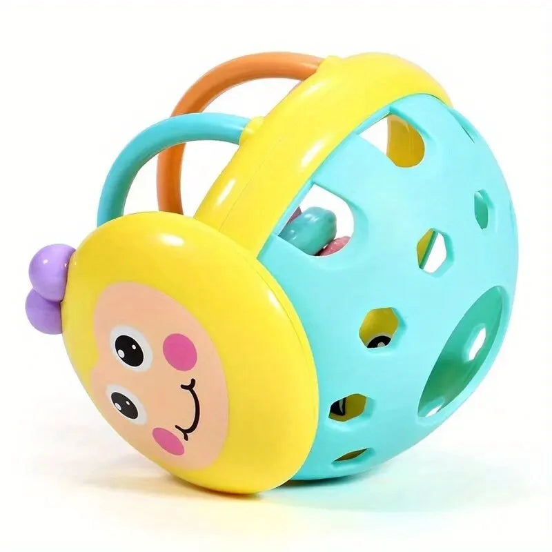 Bola Sensorial para Bebê com Chocalho | Brinquedo Educativo Montessori – Donna Trend